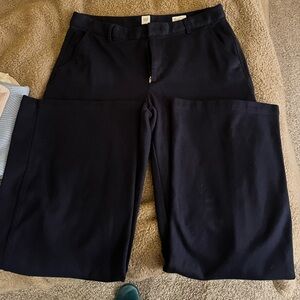 Navy Gap wide leg trousers